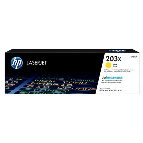 HP 203X - À rendement élevé - jaune - original - LaserJet - cartouche de toner (CF542X)