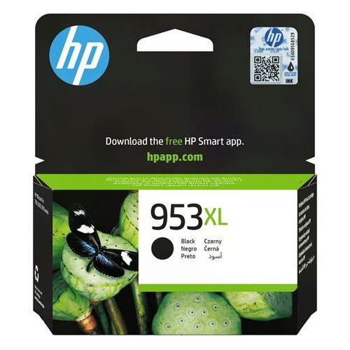 HP 953XL - 42.5 ml - à rendement élevé - noir - original - blister - cartouche d'encre - pour Officejet Pro 7740, 8210, 8216, 8218, 8710, 8720, 8730, 8740