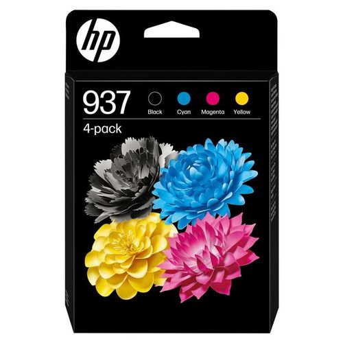 HP 937 - Pack de 4 - noir, cyan, magenta, jaune - original - cartouche d'encre - pour P/N: 403X8B#ABF, 403Y0B#AB5, 537P5B, 53N94B, 5A0S0C, 5A0S0C#778