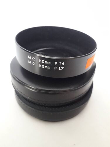 MINOLTA PARESOLIL METAL POUR OBJECTIF MC 50mm 1.4 et 1.7 52mm