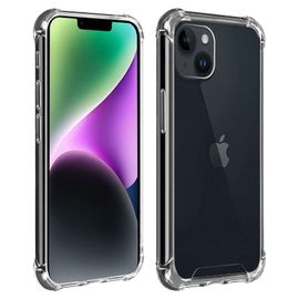 Akashi - Coque de protection pour téléphone portable - robuste - anti-chocs, coins renforcés - transparent - pour Apple iPhone 13, 14