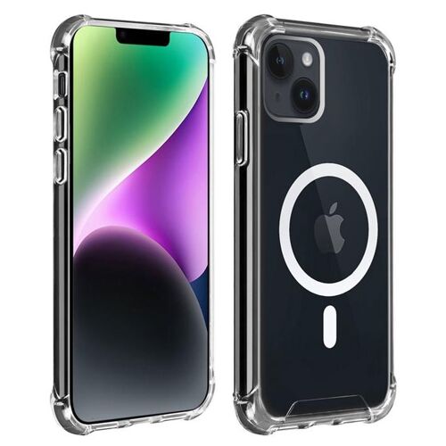Akashi - Coque de protection pour téléphone portable - robuste - coins renforcés - compatibilité avec MagSafe - pour Apple iPhone 13, 14