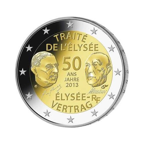 2 Euros Commémorative France 2013 - Traité De L'Elysée