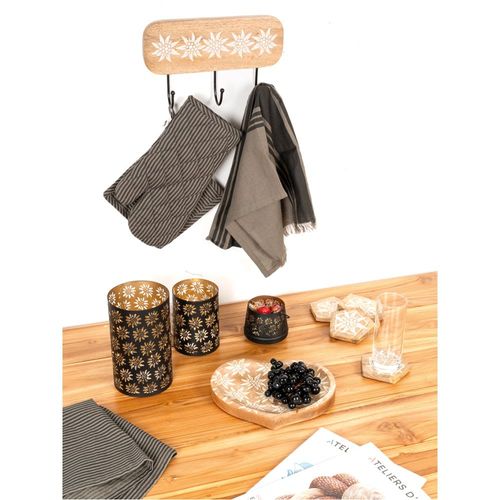 Gant Et Manique Flex Kaki/Gris