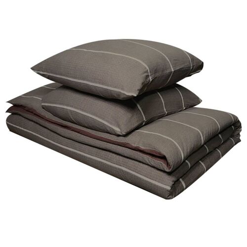 Parure De Couette 100% Coton Flanelle Imprimée 240x220cm 2 Taies