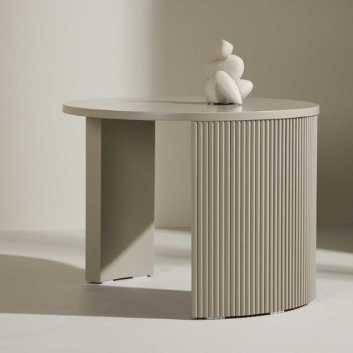 Table basse ronde 60 cm bristol taupe