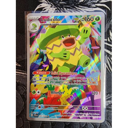 Ludicolo Illustration Rare - Méga-Evolution - Me02 - Flammes Fantasmagoriques - 095/094 Carte Pokémon