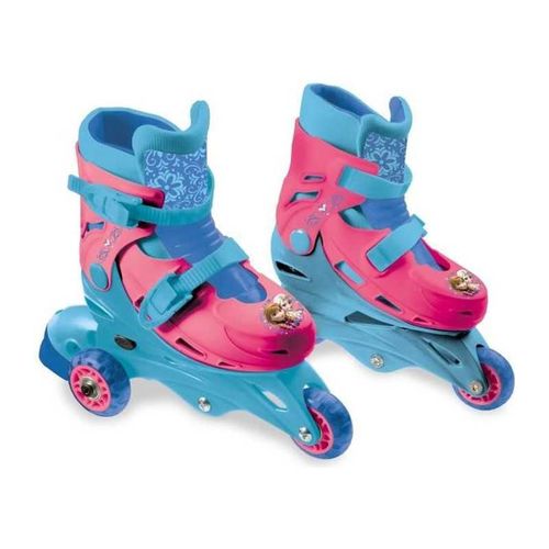 Rollers Patins En Ligne La Reine Des Neiges - 3 Roues Évolutifs 2 En 1 - Fille - A Partir De 3 Ans