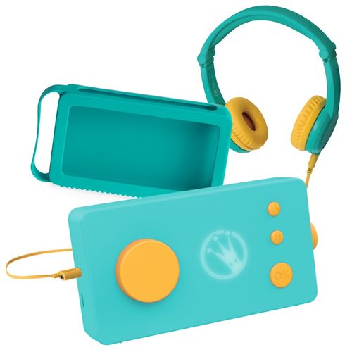 Lunii - Ma Fabrique à Histoires Vert avec son Casque assorti Vert et sa Coque Verte