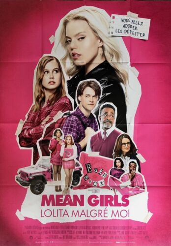 Mean Girls, Lolita Malgré Moi - Affiche Originale De Cinéma - Format 120x160 Cm - Un Film De Samantha Jayne, Arturo Perez Jr Avec Angourie Rice, Reneé Rapp, Auli'i Cravalho, Avantika, Bebe Wood - 2024