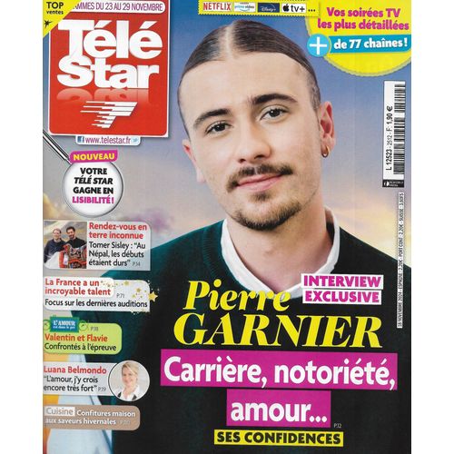 Tele Star N°2512 23/11/2024 Exclusif: Pierre Garnier/ José Garcia/ Tomer Sisley/ Bruno Debrandt/ Mika/ Luana Belmondo