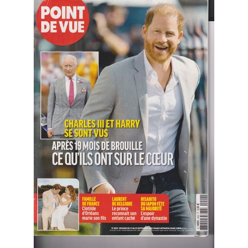 Point De Vue N°4022 Charles Iii Et Harry Se Sont Vus
