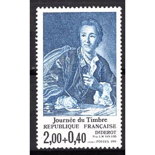 France 1984 Journee Du Timbre Diderot Philosophe Yvert N° 2304 Neuf **