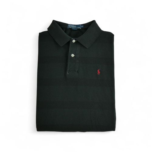 Reconditionné - Polo Manches Courtes Homme Noir - Taille L - Homme - Noir