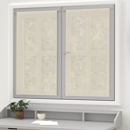 Paire De Brise Bise Lin 60x120 Cm Linen Naturel, Par Soleil D'ocre