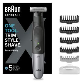 Braun - Tondeuse À Barbe Series X Xt5100 -  Avec Rasoir Pour Le Corps Et Le Visage