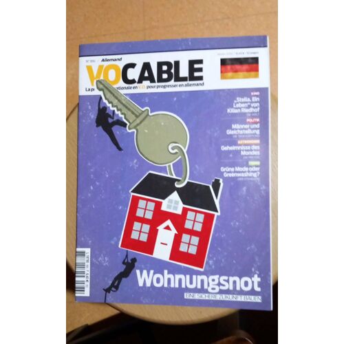 Vocable Allemand N° 886. Janvier 2024. Wohnungsnot. Eine Sichere Zukunft Bauen.