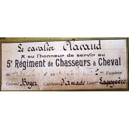 Affiche 5ème Régiment Des Chasseurs
