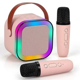 Microphone professionnel pour enfants avec haut-parleur Bluetooth ¿ mini karaoké complet pour chanter à la mais