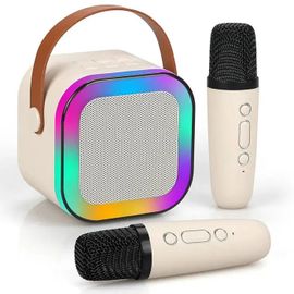 Microphone professionnel pour enfants avec haut-parleur Bluetooth ¿ mini karaoké complet pour chanter à la mais