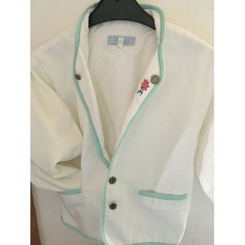 Veste Blanche Fille " Jacadi " Taille 6 Ans Idée Cadeau