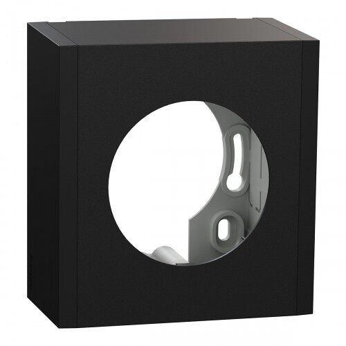 Boîte pour montage en saillie - 1 poste associable - noir onyx - Odace II SCHNEIDER