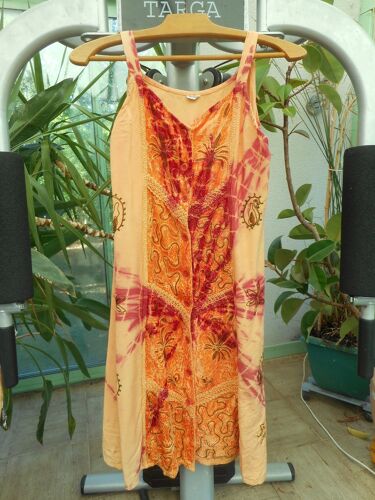 Robe D'?T? Orange Et Rouge T 38