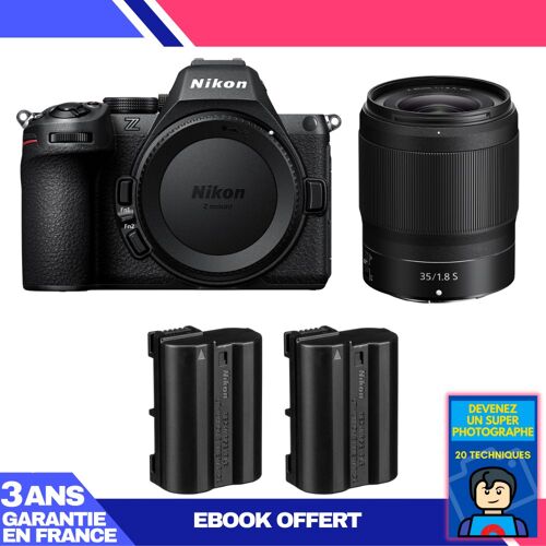 Boitier Nikon Z5 II + 35mm f/1.8 S + 2 Nikon EN-EL15c + Ebook 'Devenez Un Super Photographe'