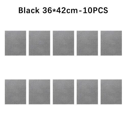 Tapis de barbecue résistant aux hautes températures, tapis en maille, doublure de barbecue découpable, tapis de barbecue de qualité alimentaire pour tranches de viande,Quadrate A-10PCS
