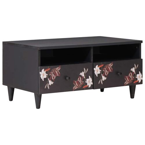 vidaXL Table basse Multicolore 80 x 54 x 40 cm Bois de mangue massif