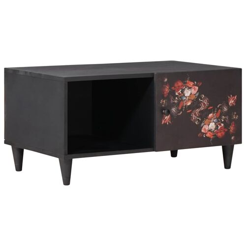 vidaXL Table basse Multicolore 80 x 50 x 40 cm Bois de mangue massif