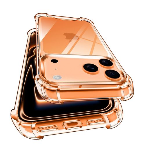 Coque protection pour Apple iPhone 17 Pro 5G Souple Transparente Bumper en Gel TPU avec bords renforcés XEPTIO