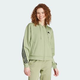 Veste À Capuche Zippée 3 Bandes Future Icons Adidas - Tent Green - Xs