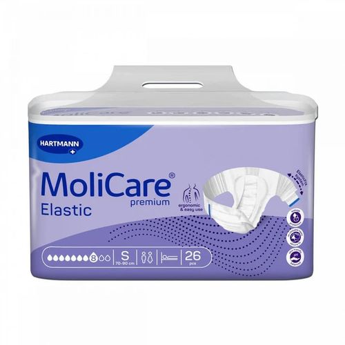 Molicare - Couche Adulte 8 Gouttes - Premium Elastic Small - Sachet De 26 Pièces