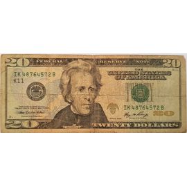 Billet Etats Unis 20 Dollar De 2006