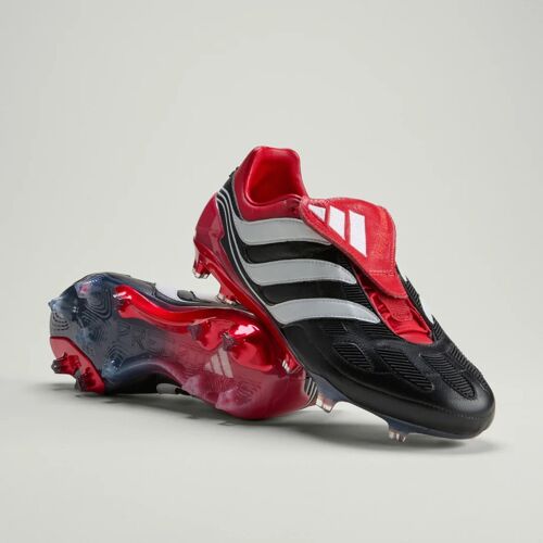 Chaussures Predator Precision Terrain Souple Adidas - Core Black / Cloud White / Collegiate Red - 40