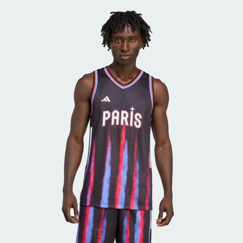 Maillot Domicile Paris Basketball Homme Adidas - Black - L Tall