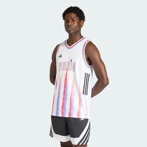 Maillot Extérieur Paris Basketball Hommes Adidas - White - L
