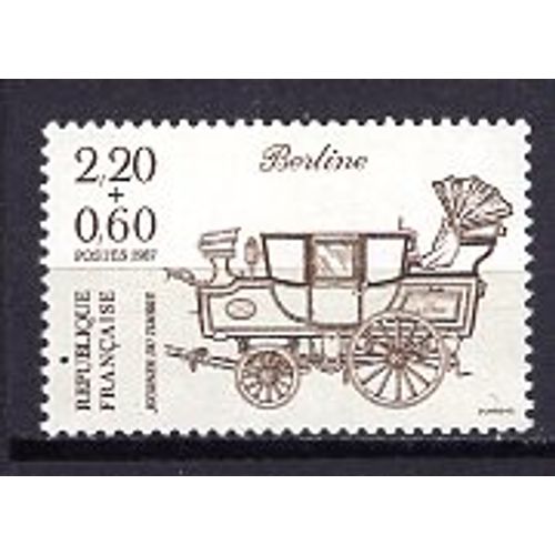 France 1987 Journee Du Timbre La Berline Yvert N° 2468 Neuf**