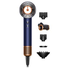 Sèche-Cheveux Dyson Supersonic Nural Cheveux Raides À Ondulés Bleu De Prusse/Cuivré (122612-01)
