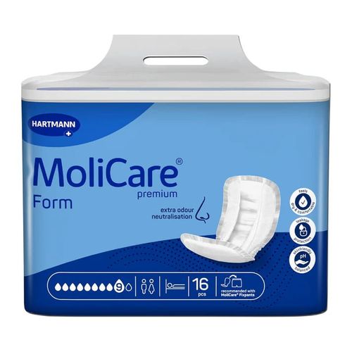 Molicare Premium Form - Protection Anatomique 9 Gouttes - Sachet De 16 Pièces