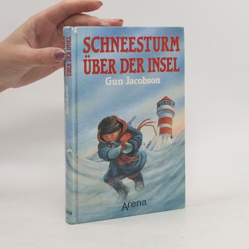 Schneesturm Über Der Insel