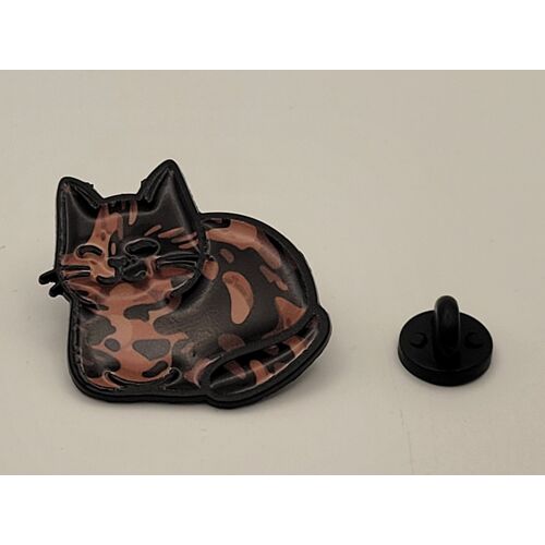 Pin's Petit Chat Ecaille De Tortue Neuf