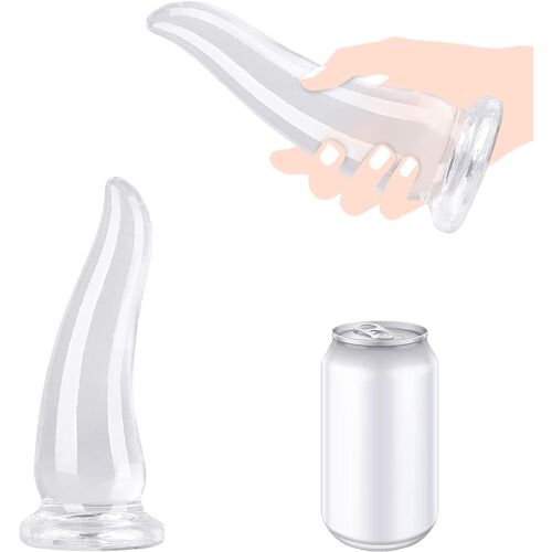 Nsiecd-Plug Anal Sex Toys Anals,Plugs Anals Gode Ventouse 4 Tailles Dilatateur Anus Xxl,Godes Plug Femme Débutante,Plug Anale,Extenseur Prostate Homme,Godemichets Plug Anus Femme (Transparent, L)