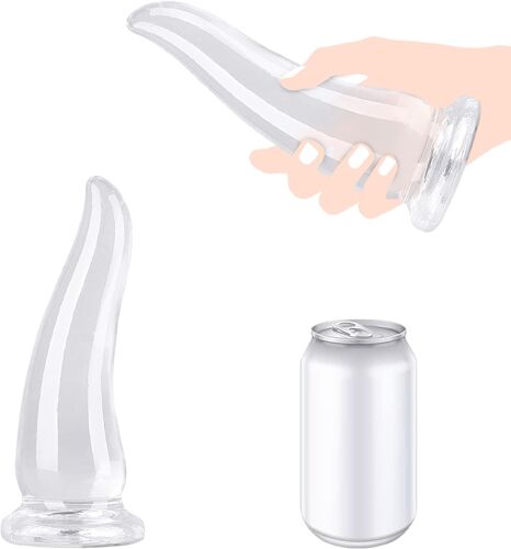 Nsiecd-Plug Anal Sex Toys Anals,Plugs Anals Gode Ventouse 4 Tailles Dilatateur Anus Xxl,Godes Plug Femme Débutante,Plug Anale,Extenseur Prostate Homme,Godemichets Plug Anus Femme (Transparent, L)