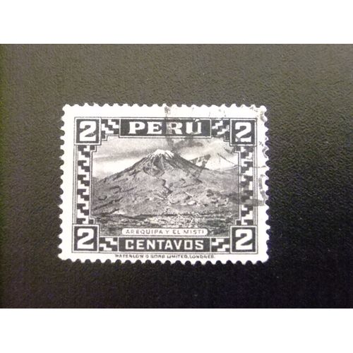 109 Perú 1932 1935 / Arequipa Y Volcan Misti / Yvert 279 Fu