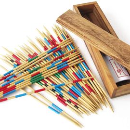 Nsiecd-Jeu De Mikado Dans Un Coffret En Bois Massif Pour 2 À 6 Joueurs À Partir De 5 Ans. Aux Normes Ce, Marque Française Le Délirant®. Jeux De Société Familial De Voyage Rangement Facile, Qualité Su