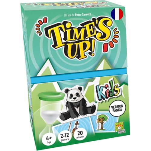 Nsiecd-- Time's Up! Kids : Version Panda - Jeu De Société Enfants Dès 4 Ans - Jeu D'ambiance Famille- Jeu De Rapidité Avec Cartes Dessins À Faire Deviner - 2 À 12 Joueurs - 20 Min- Repos Production