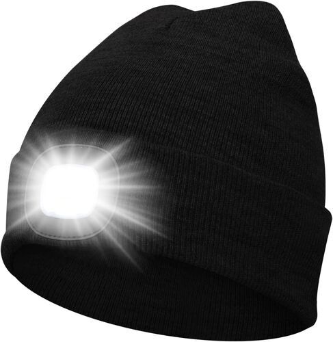 Jexnovashop-Bonnet Avec Lumière Led Unisexe Rechargeable Par Usb - Cadeau Pour Homme Et Femme