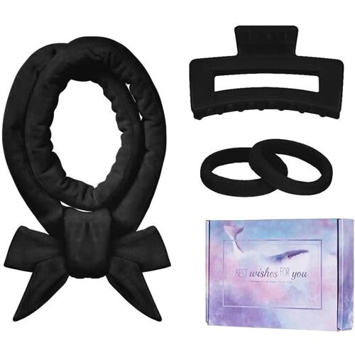 Nsiecd-Bigoudis,Lot De 4 Fers À Friser Sans Chaleur Pour Boucler Pendant La Nuit - Fer À Friser À Faire Soi-Même - Bandeau Pour Cheveux Ondulés - Pour Cheveux Moyens Et Longs